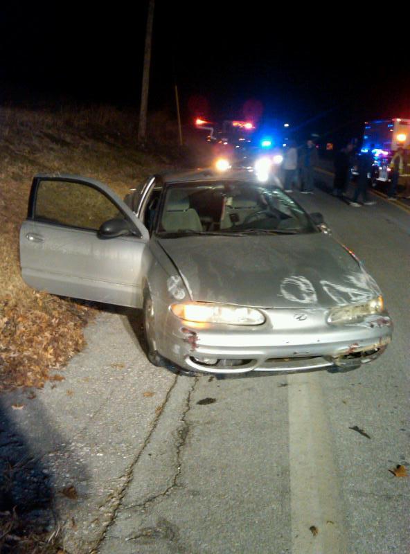 Single vehicle MVC, roll-over. One, Priority 3 to Carroll Hospital Center.